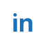 Icon LinkedIn Rund BlaueSchrift auf weiß_transparenter Hintergrund
